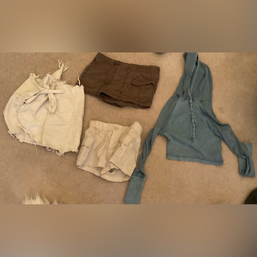 BDG Brown and Cream Women Shorts